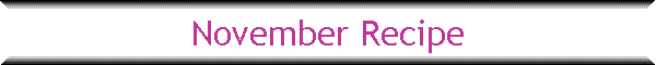 November Recipe